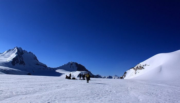 Darkot Pass glacier